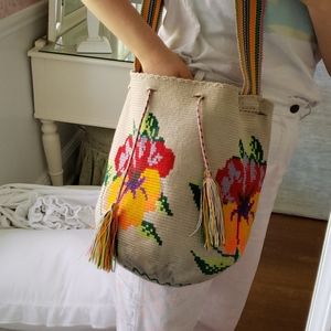 LIMITED SALE! Colorful hand woven bucket bag